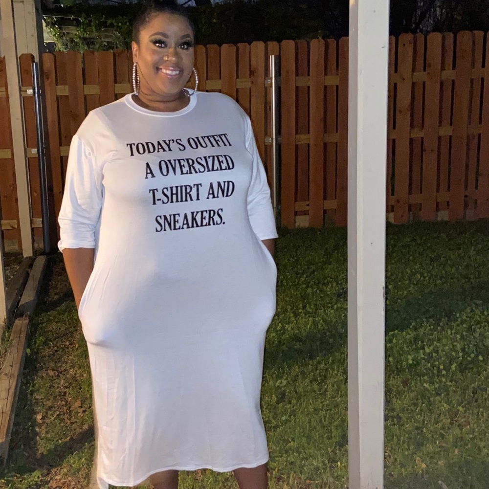 Oversized T-shirt dress